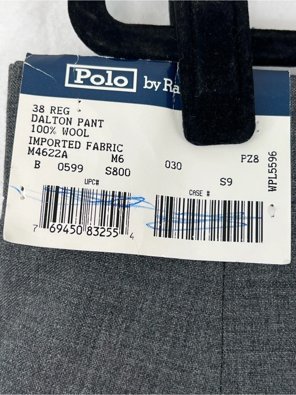 Polo Ralph Lauren Dalton Wool Pants Sz 38 Gray Pleated Trouser Business NWT